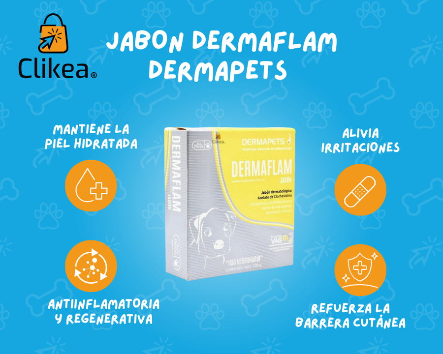 Jabón Dermaflam de Dermapets