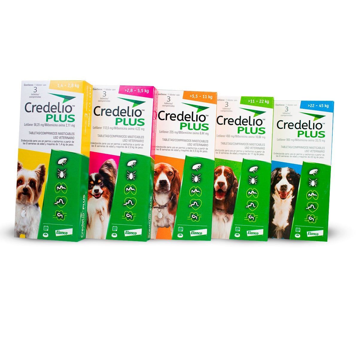 Credelio Plus Masticable Perros Cualquier Tamaño A Elegir elanco