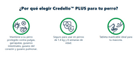 Credelio Plus para Perros Grandes (22 - 45 kg) | 3 Tabletas Antiparasitarias y Antipulgas