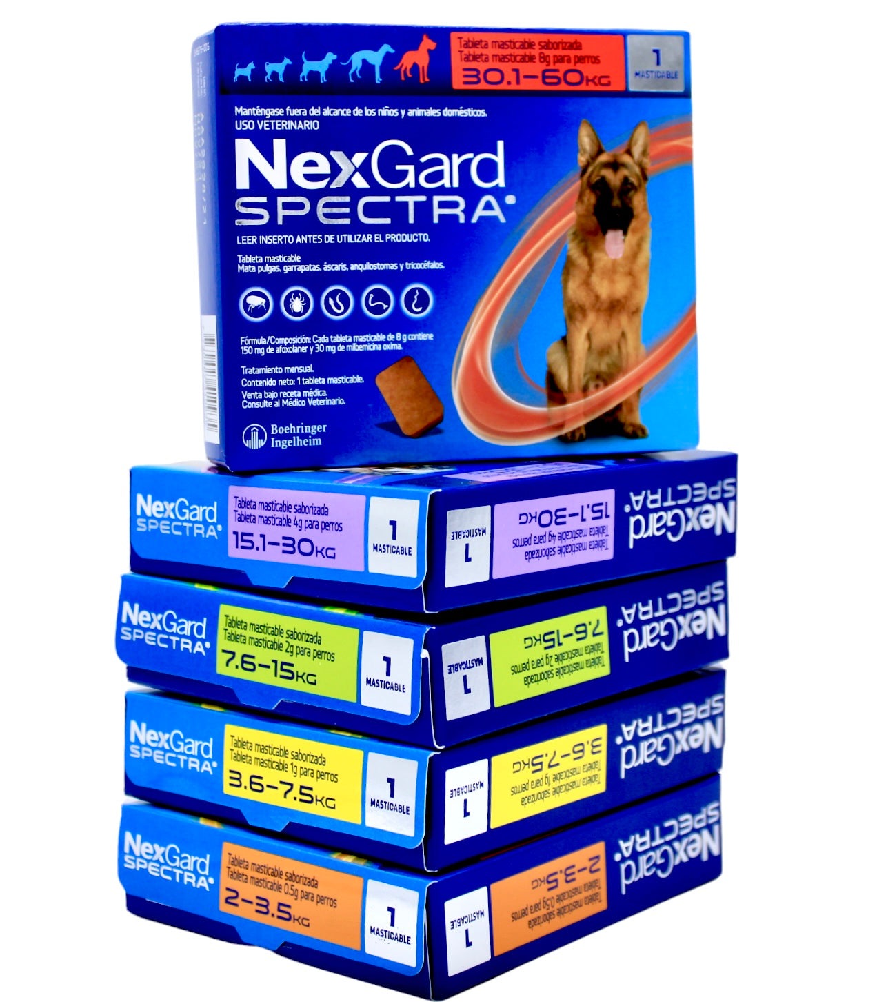 1 Tableta De Nexgard Spectra Tamaño A Elegir envio incluido