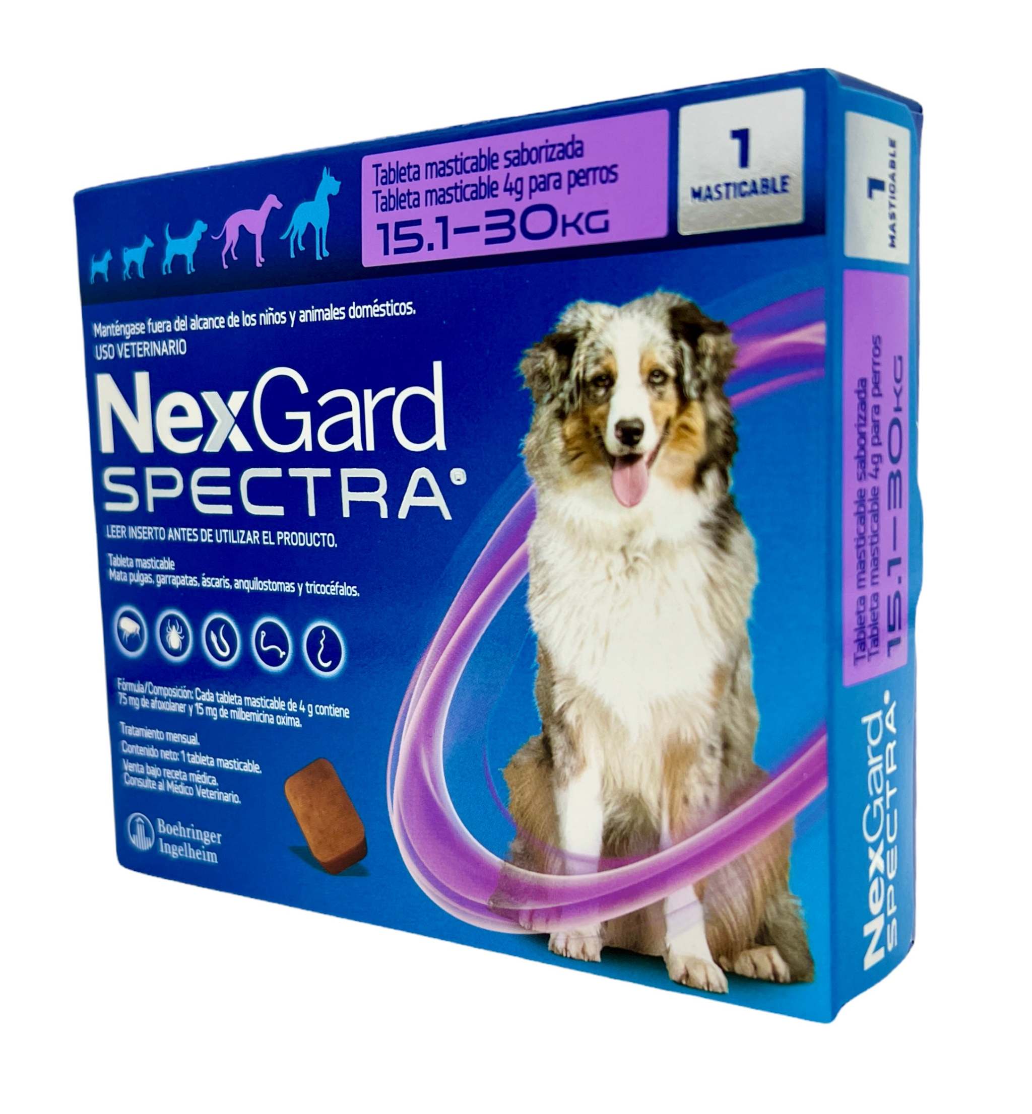 1 Tableta De Nexgard Spectra Tamaño A Elegir envio incluido