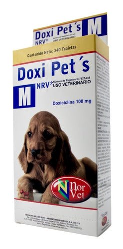 Doxi Pets M Nrv Doxiciclina 100 Mg Perros Y Gatos 240 Tabs