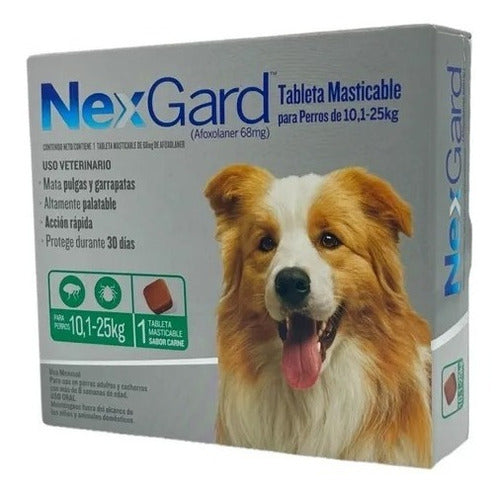 6 Pastillas Nexgard Antipulgas Para Perros Tamaño Elegir - CLIKEA