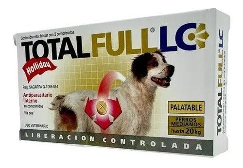 Desparasitante Holliday Total Full Lc Perros De 20 Kg 2 Tab