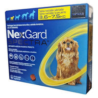 Nexgard Spectra 3 Tabletas Para Perros De 3.6 A 7.5 Kg amarilla