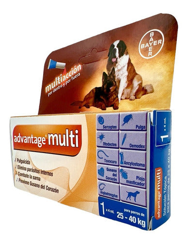 Advantage Multi Pipeta Antipulgas Perros 25 A 40 Kg 4 Ml - CLIKEA