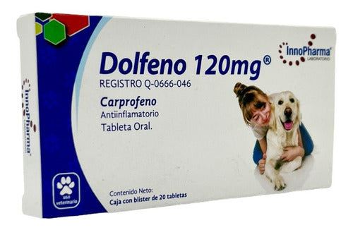 Innopharma Dolfeno 120 Mg Carprofeno Perros 20 Tabletas