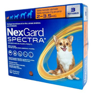 Nexgard Spectra 3 Pastillas Para Perros De 2 A 3.5 Kg - CLIKEA