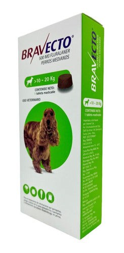 Bravecto 500 Mg Para Perro De 10 A 20 Kg - CLIKEA