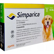 3 Tabletas Simparica 20 A 40 Kg Verde 80mg - CLIKEA