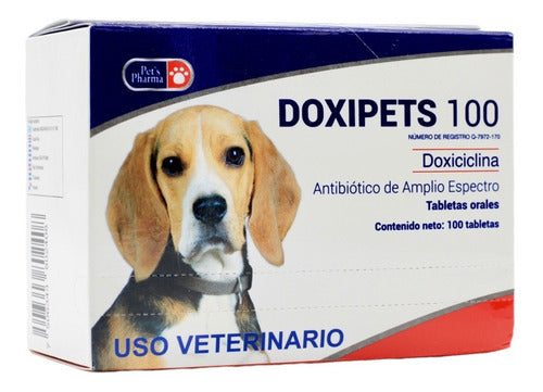 Doxipets 100 Pets Pharma Doxiciclina Perros Y Gatos 100 Tabs