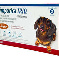 3 Tabletas Simparica Trio 5 A 10 Kg Antipulgas, Gusano, Etc - CLIKEA