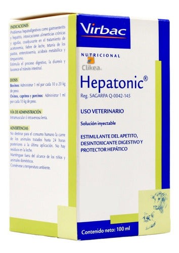 Hepatonic Estimulante Del Apetito Bovinos Virbac 100 Ml