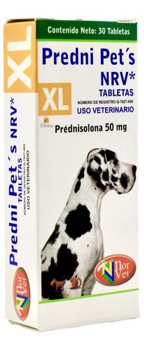 Predni Pets Nrv Xl Prednisolona 50 Mg Norvet Perros 30 Tab - CLIKEA