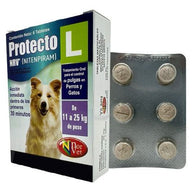 Protecto L Nrv 6 Tabletas Antipulgas Perros Y Gatos Norvet