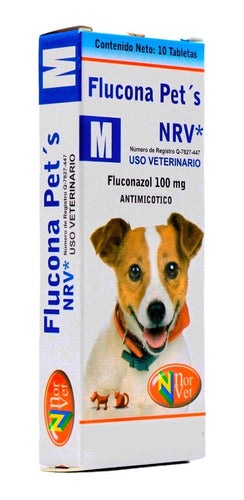 Flucona Pets Nrv M Fluconazol 100 Mg Norvet Perros 10 Tab