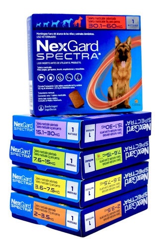 4 Tabletas De Nexgard Spectra Cualquier Tamaño