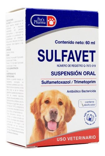 Sulfavet Sulfametoxazol/trimetoprim Pets Pharma 60 Ml