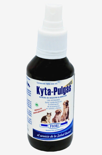 Spray Kyta Pulgas Para Perros Y Gatos Fiori 100 Ml - CLIKEA