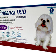 1 Tableta Simparica Trio 2.5 A 5 Kg Antipulgas, Gusano, Etc - CLIKEA