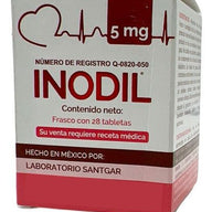 Santgar Inodil 5 Mg 28 Tabletas Perros Y Gatos Cardíaco