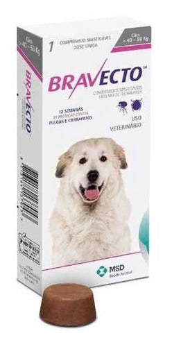 Paquete De 4 Bravecto Para Perros 40-56kg - CLIKEA