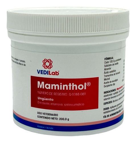 Ungüento Maminthol 200 Gramos Rubefaciente Inflamacioes