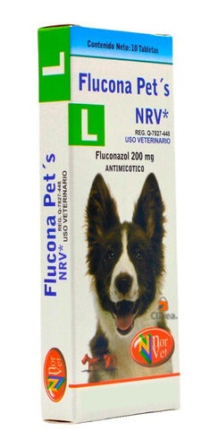 Flucona Pets Nrv L Fluconazol 200 Mg Norvet Perros 10 Tab