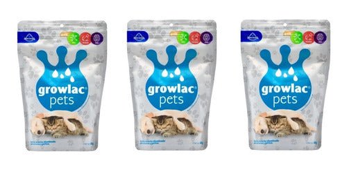 Sustituto De Leche Growlac Pets 3 X 450g Perros Y Gatos