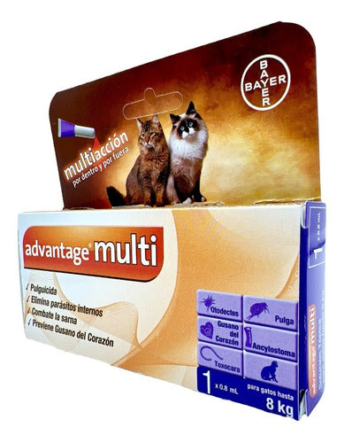 Advantage Multi Pipeta Antipulgas Gatos De 8 Kg 0.8 Ml - CLIKEA