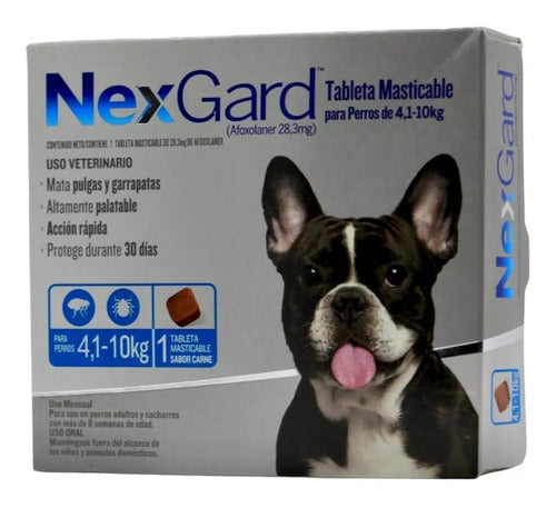 6 Pastillas Nexgard Antipulgas Para Perros Tamaño Elegir - CLIKEA