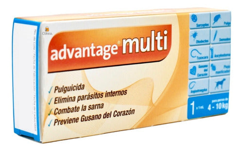 Advantage Multi Pipeta Antipulgas Perros 4 A 10 Kg 1 Ml - CLIKEA