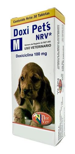 Doxi Pets M Nrv Doxiciclina 100 Mg Perros Y Gatos 30 Tabs