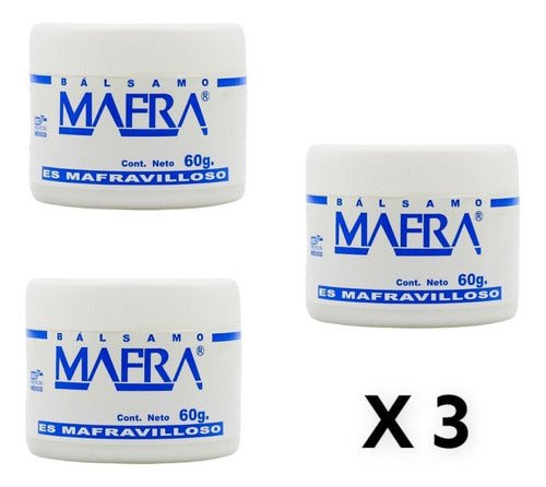 Paquete De 3 Balsamo Mafra 60 G Unguento Blanco