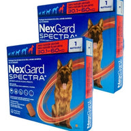 Paquete 2 Pastillas Antipulgas Nexgard Spectra 30.1 A 60kg