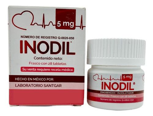 Santgar Inodil 5 Mg 28 Tabletas Perros Y Gatos Cardíaco